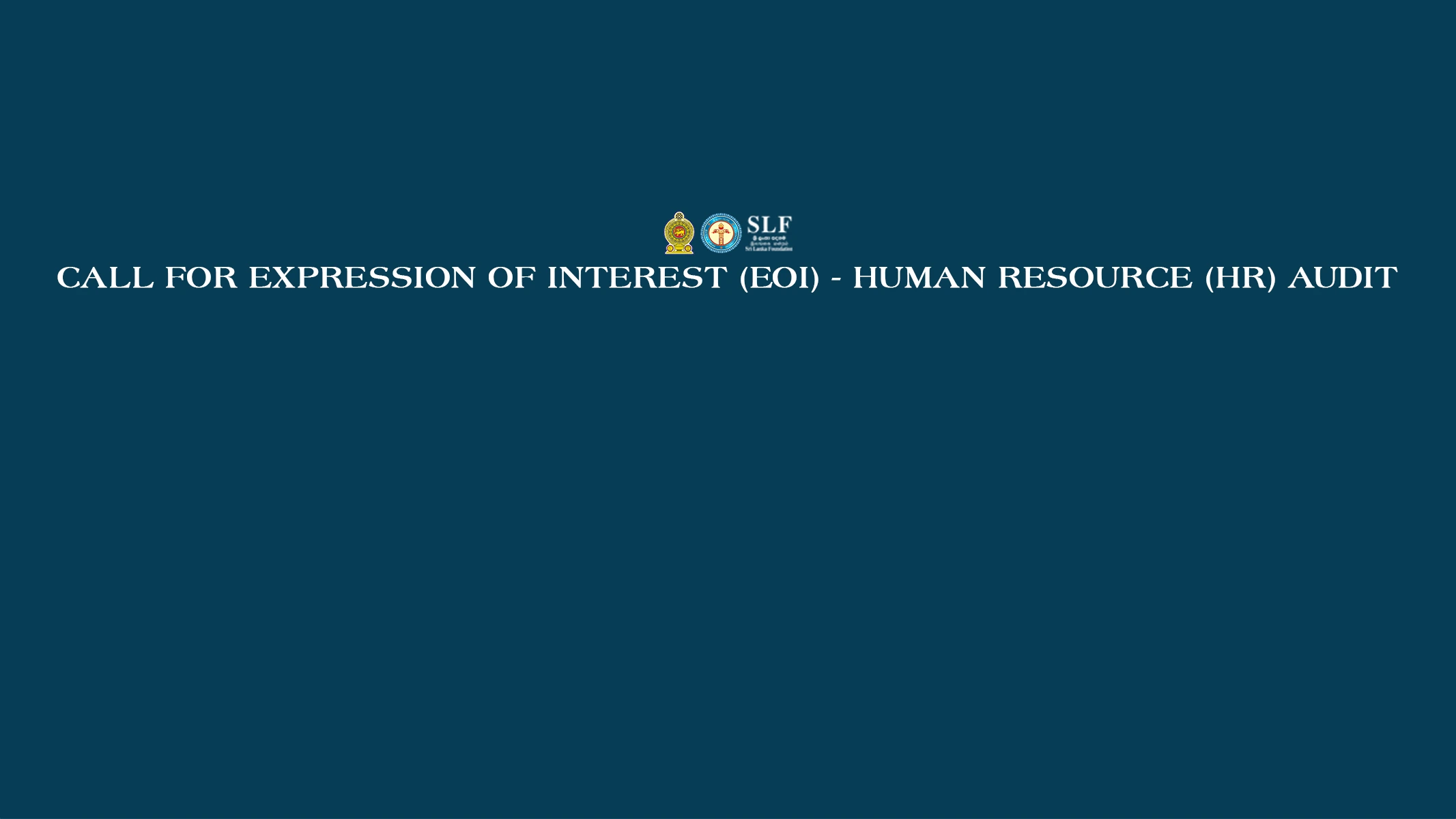 Call for Expression of Interest (EOI) – Human Resource (HR) Audit